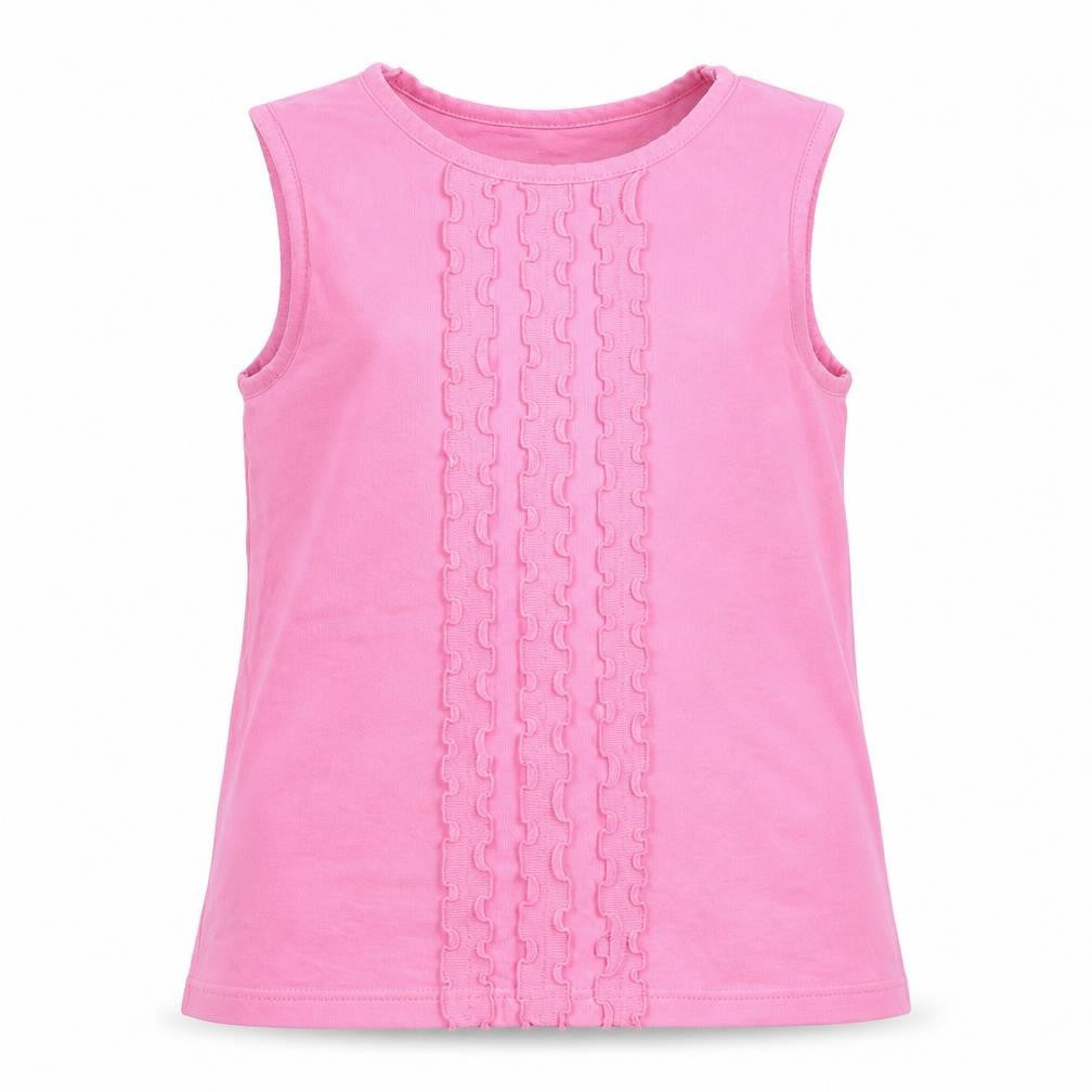 Front view of H&M girls’ pink basic t-shirt, size 9-10, years