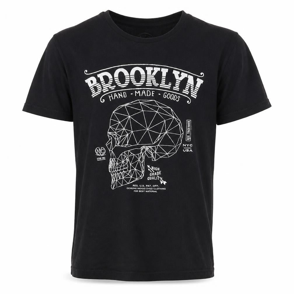 Front view of Preworn boys’ black basic t-shirt, size 9, years