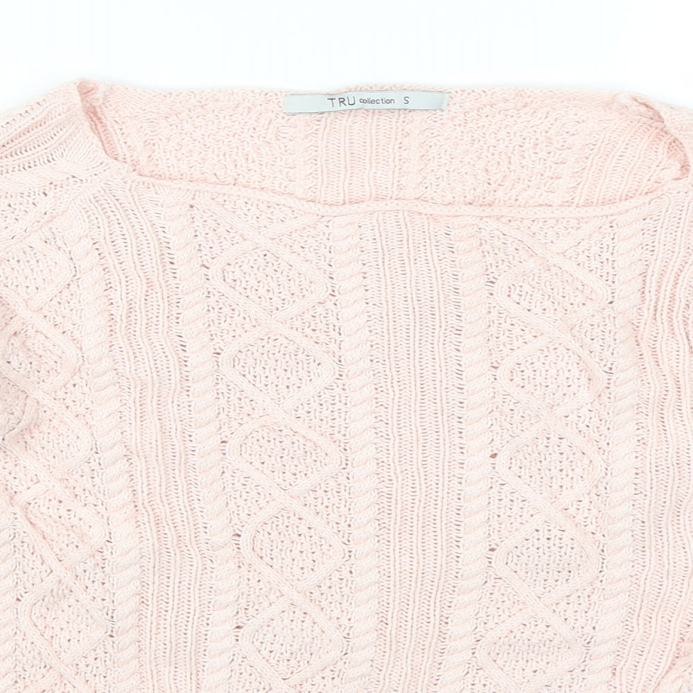 Tru Collection Womens Pink   Pullover Jumper Size S