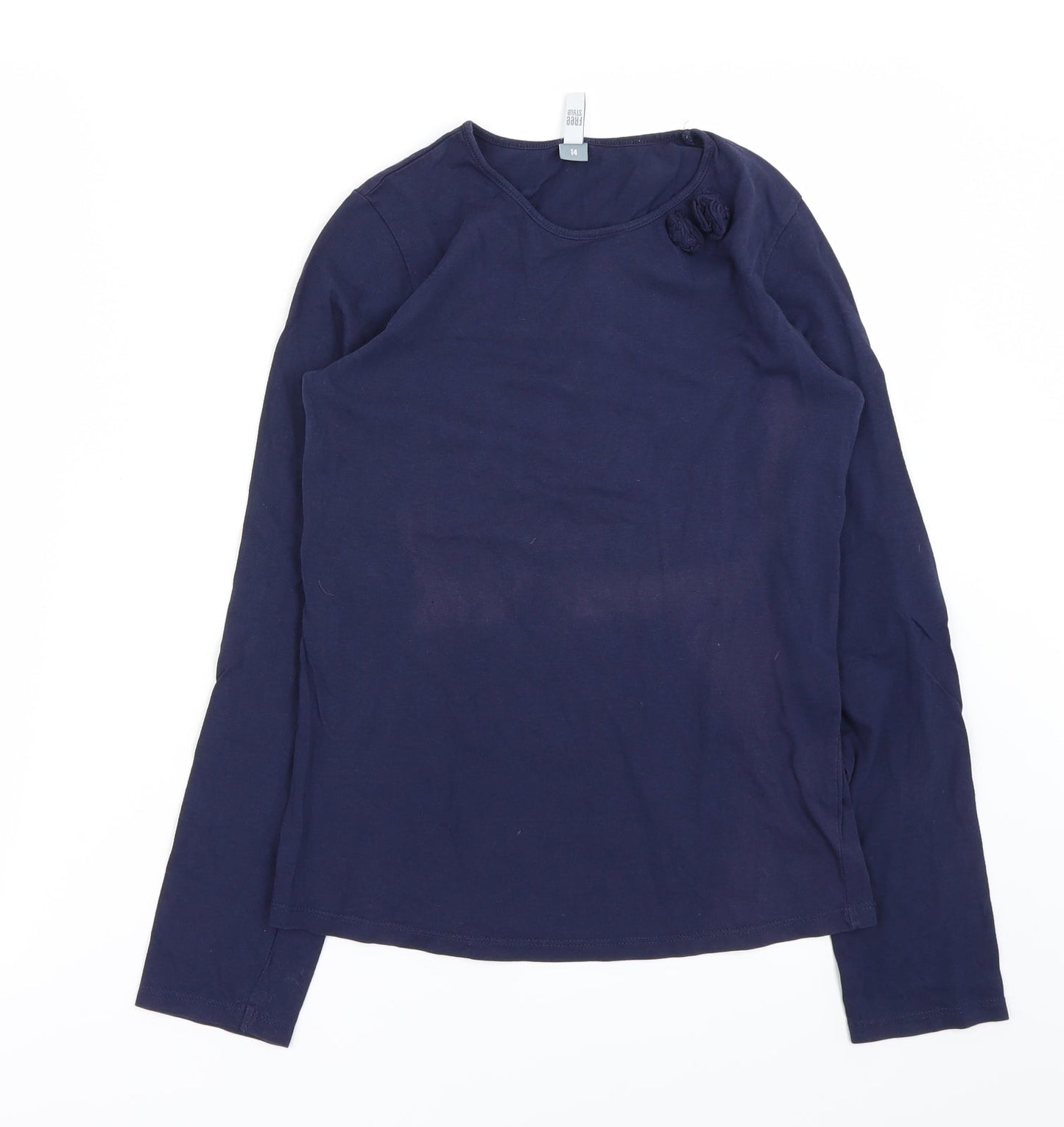 Free Style Girls Blue   Basic T-Shirt Size 14 Years