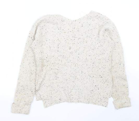 If It Were Me Womens Beige   Pullover Jumper Size S