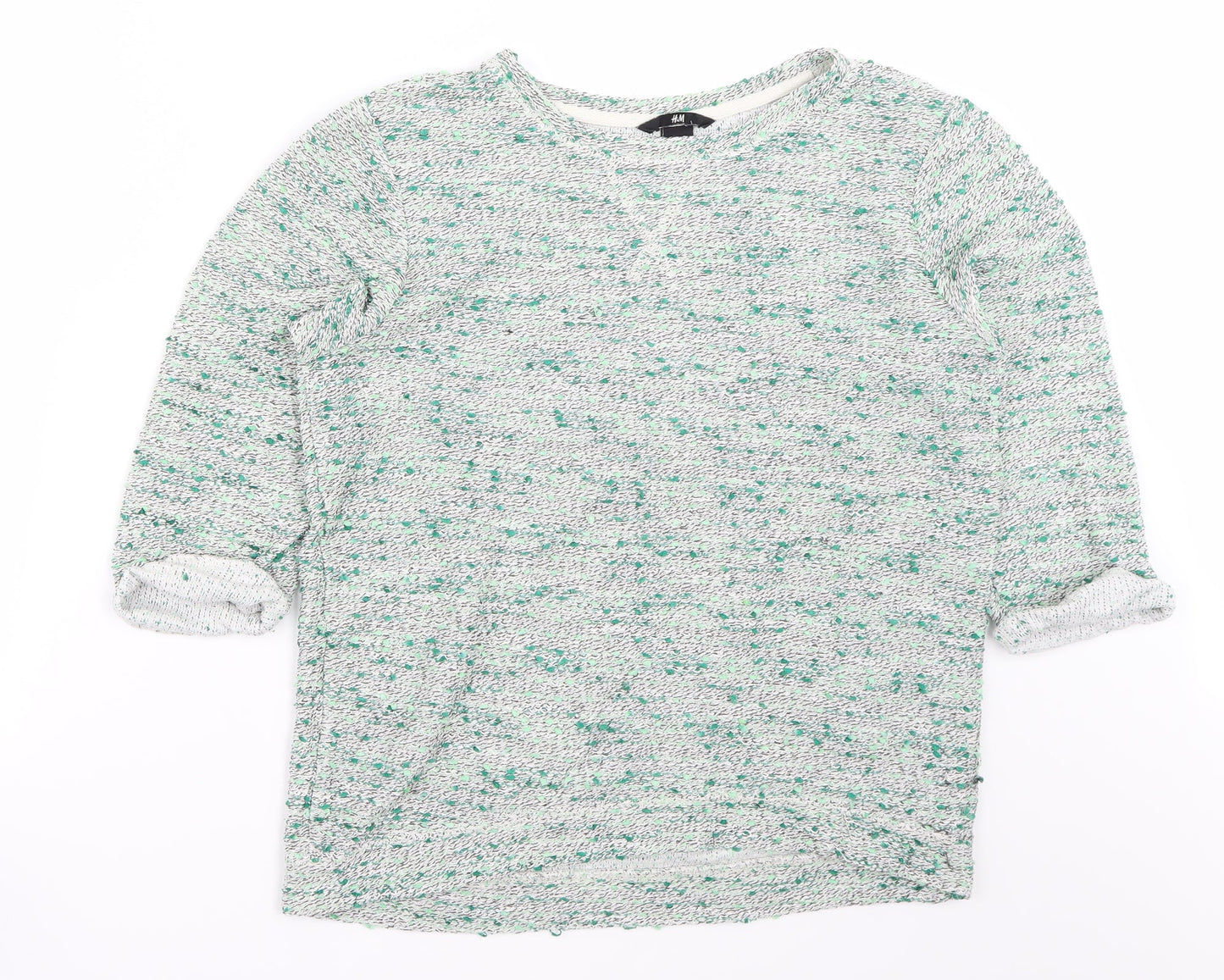 H&M Womens Green   Pullover Jumper Size S
