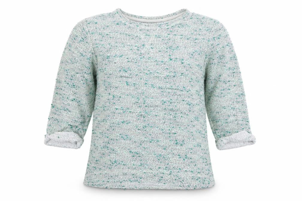 Front view of H&M women’s green jumper, size S