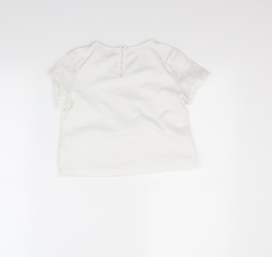 Young Dimension Girls White   Basic Blouse Size 8-9 Years