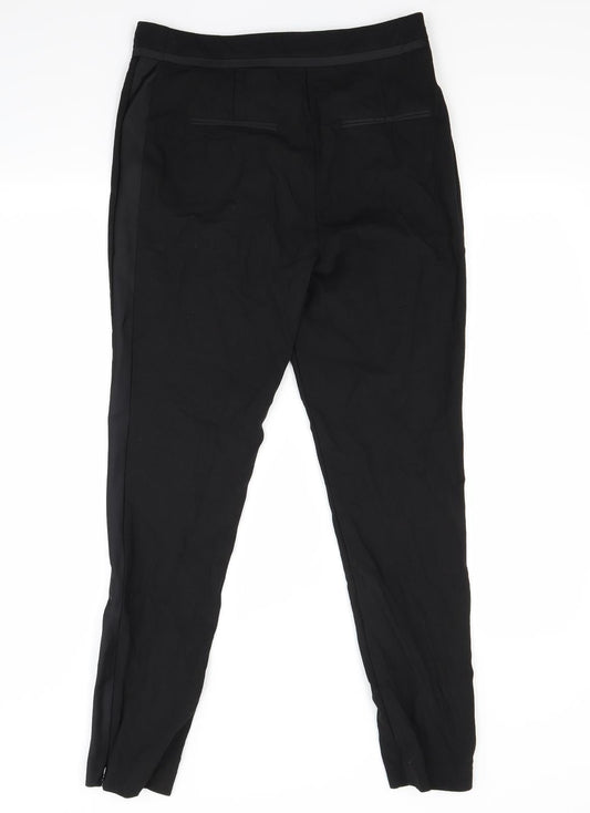 H&M Womens Black   Trousers  Size 10 L28 in