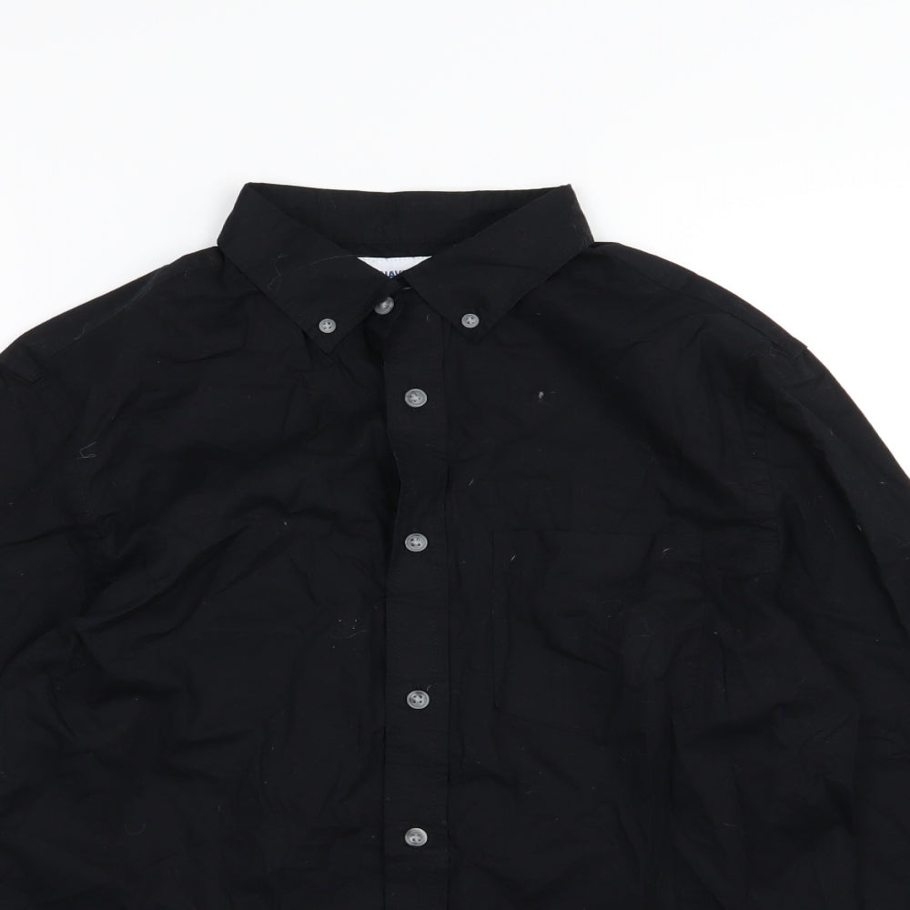 Old Navy Mens Black  Woven  Button-Up Size S