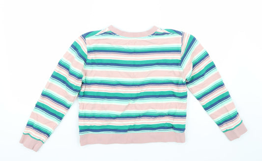 Gymboree Girls Pink Striped  Pullover Jumper Size 10 Years