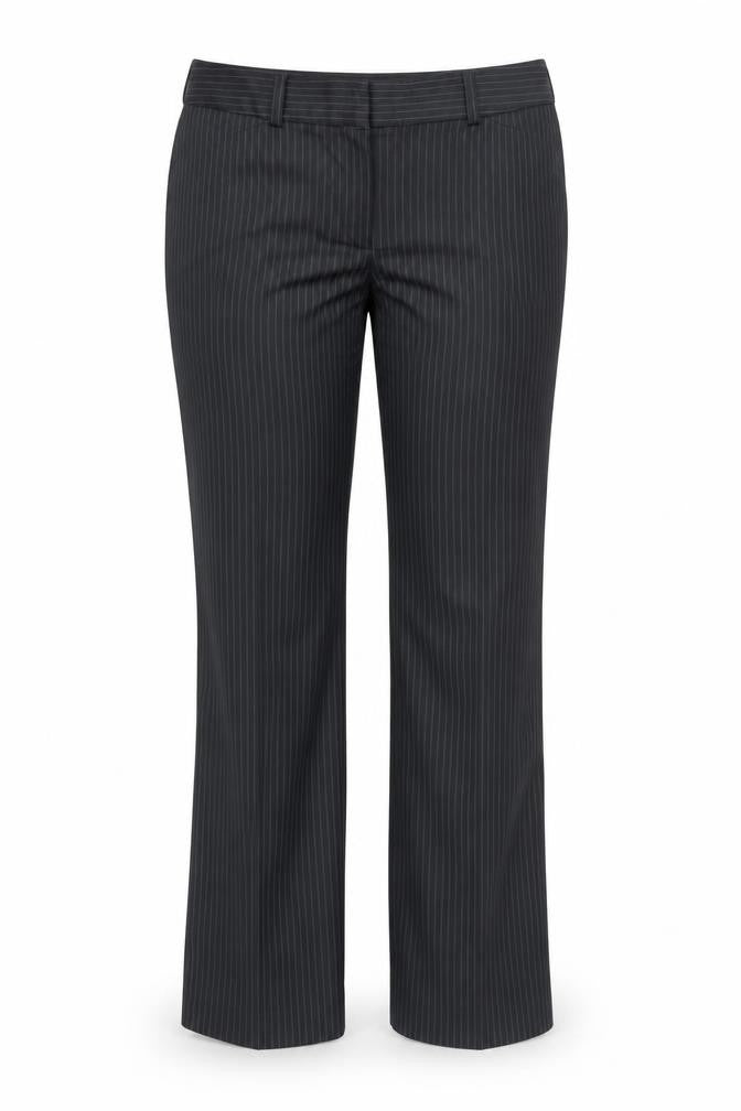 Front view of Mango women’s black trousers, size UK 8, 31-inch leg