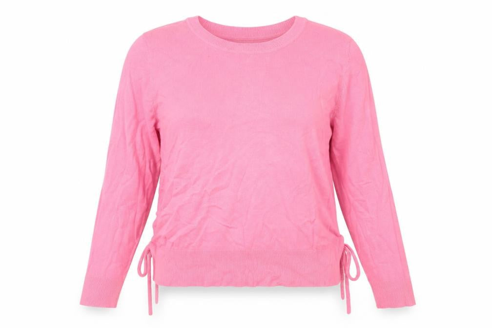 Front view of Dorothy Perkins women’s pink jumper, size UK 12