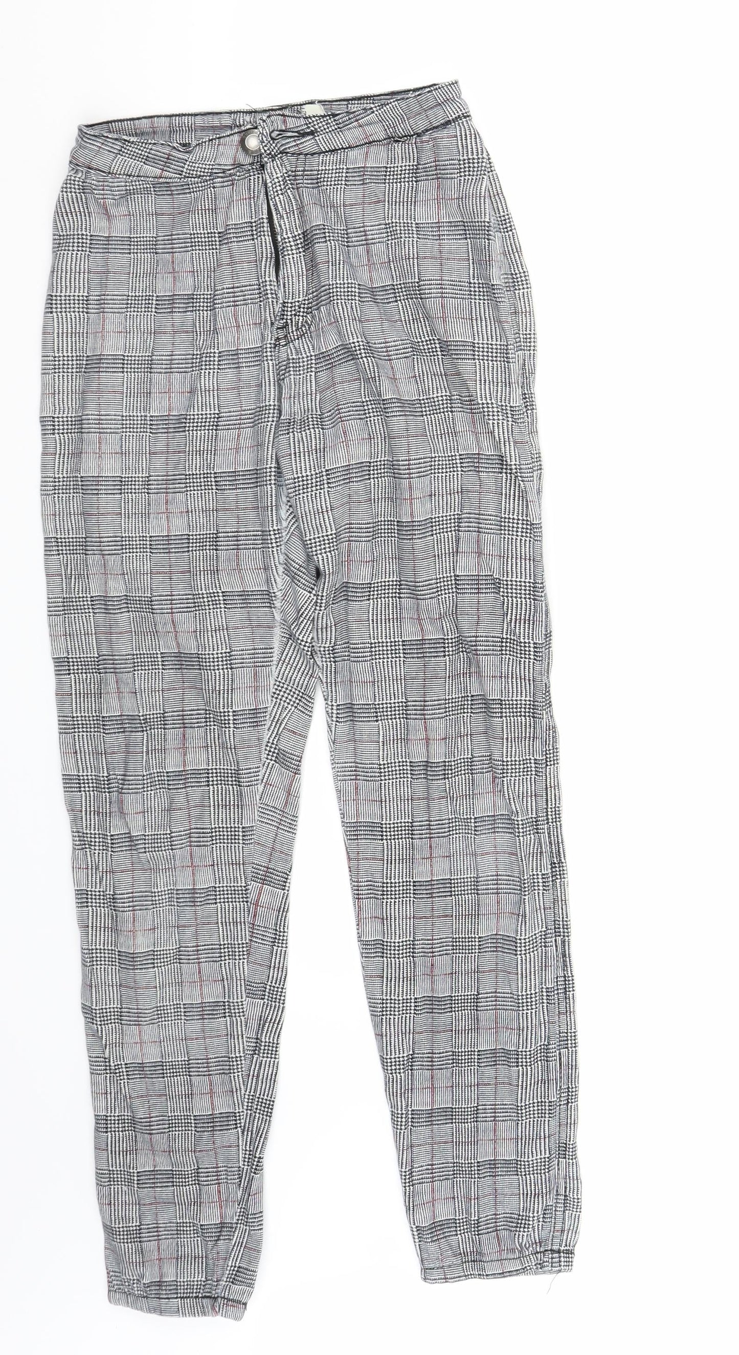 Preworn Womens Grey   Trousers  Size 8 L28 in