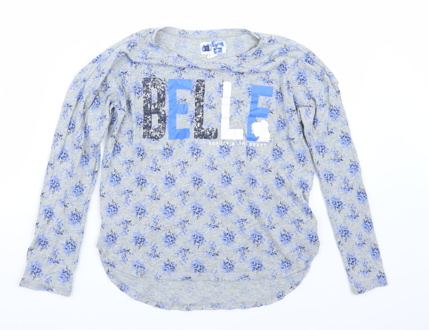 Gap Girls Grey   Basic T-Shirt Size 10 Years