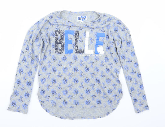 Gap Girls Grey   Basic T-Shirt Size 10 Years