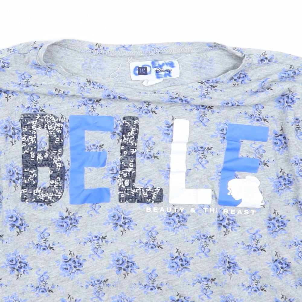 Gap Girls Grey   Basic T-Shirt Size 10 Years