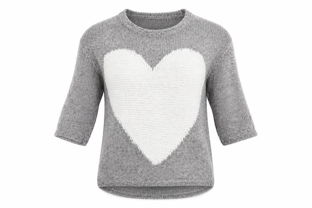Front view of Next women’s grey knit jumper, size UK 6