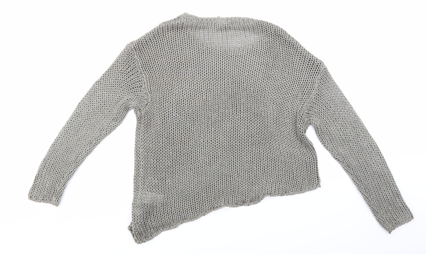 H&M Womens Grey  Knit Pullover Jumper Size M
