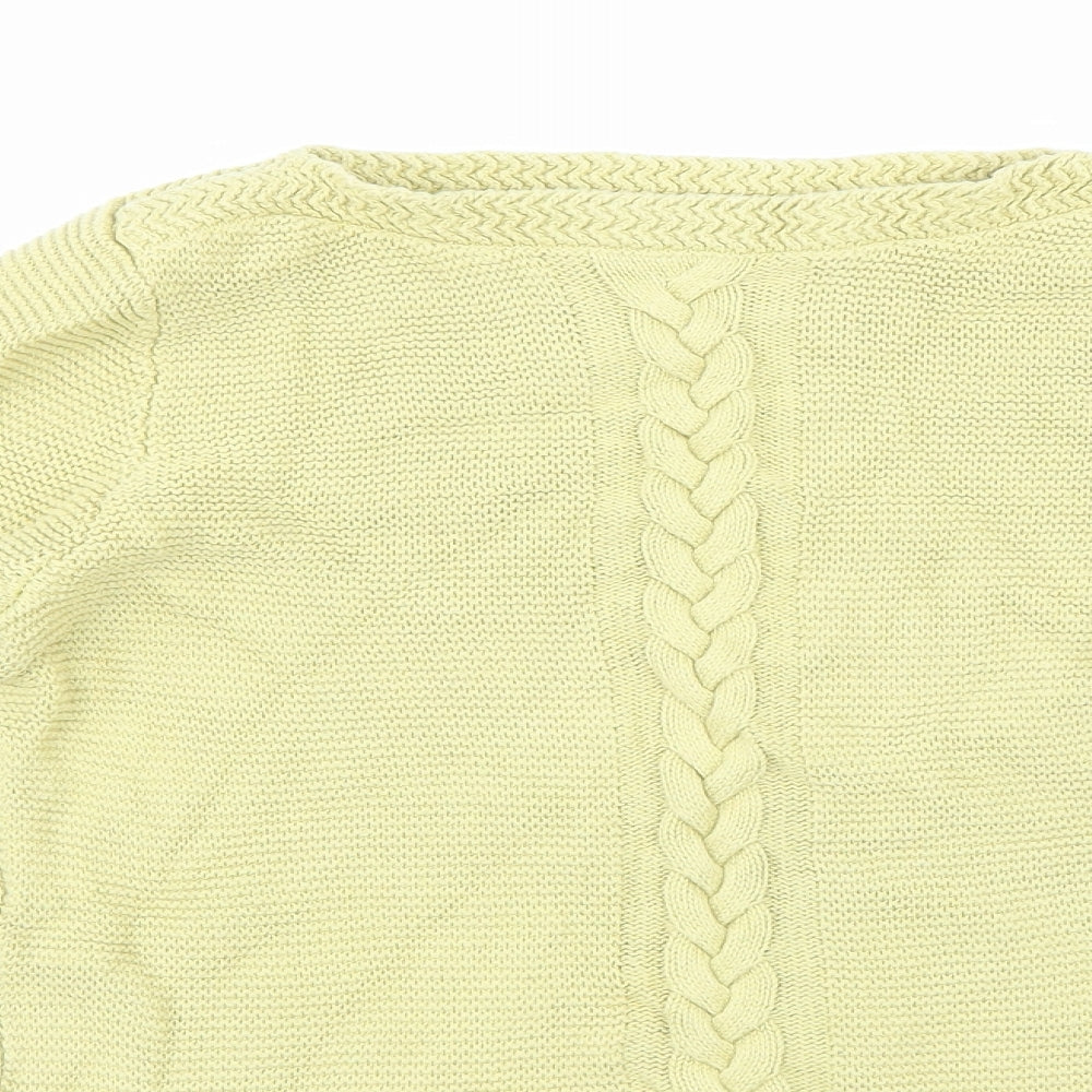 Preworn Womens Yellow  Knit Pullover Jumper Size 8