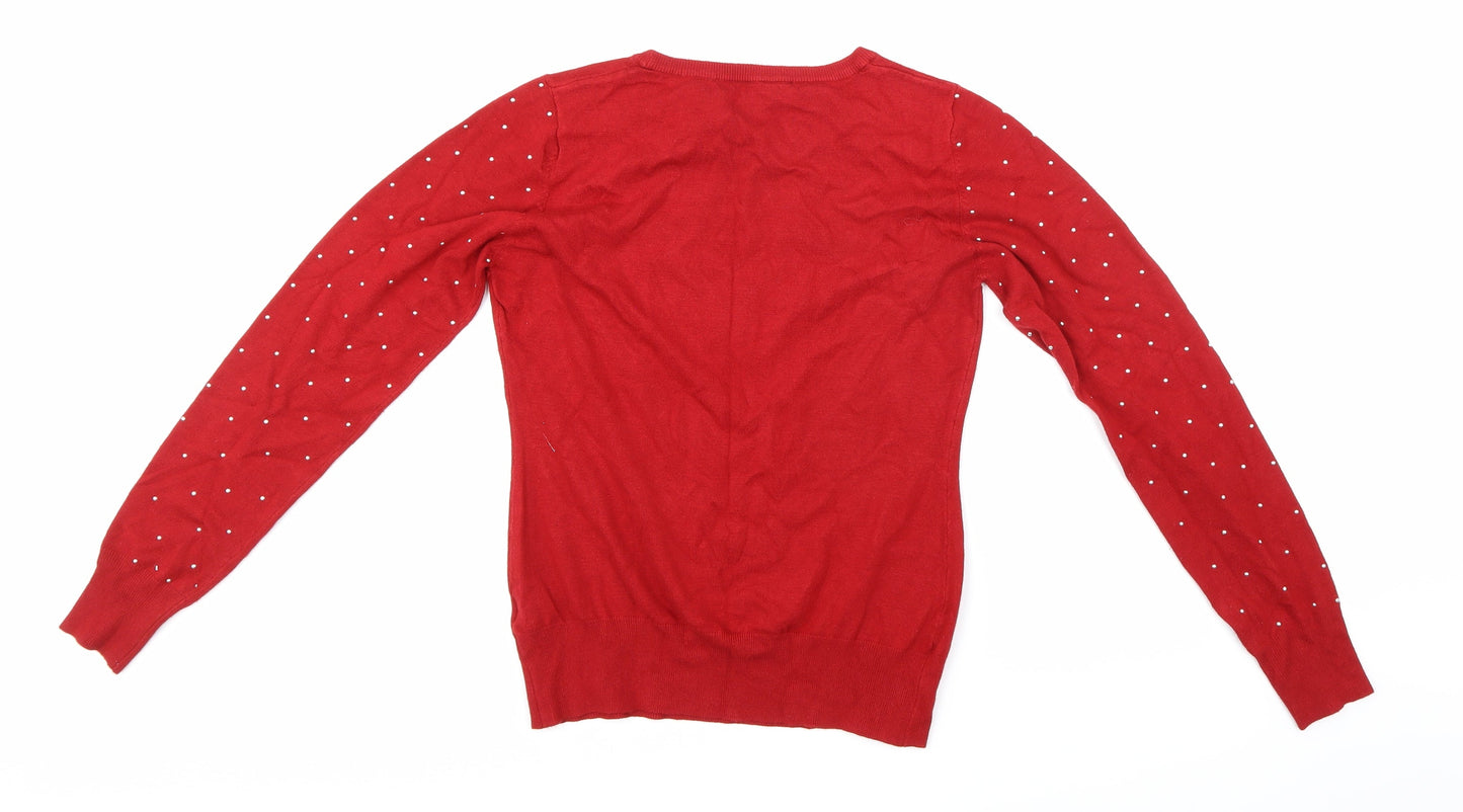 Elizabeth Scott Womens Red   Pullover Jumper Size S
