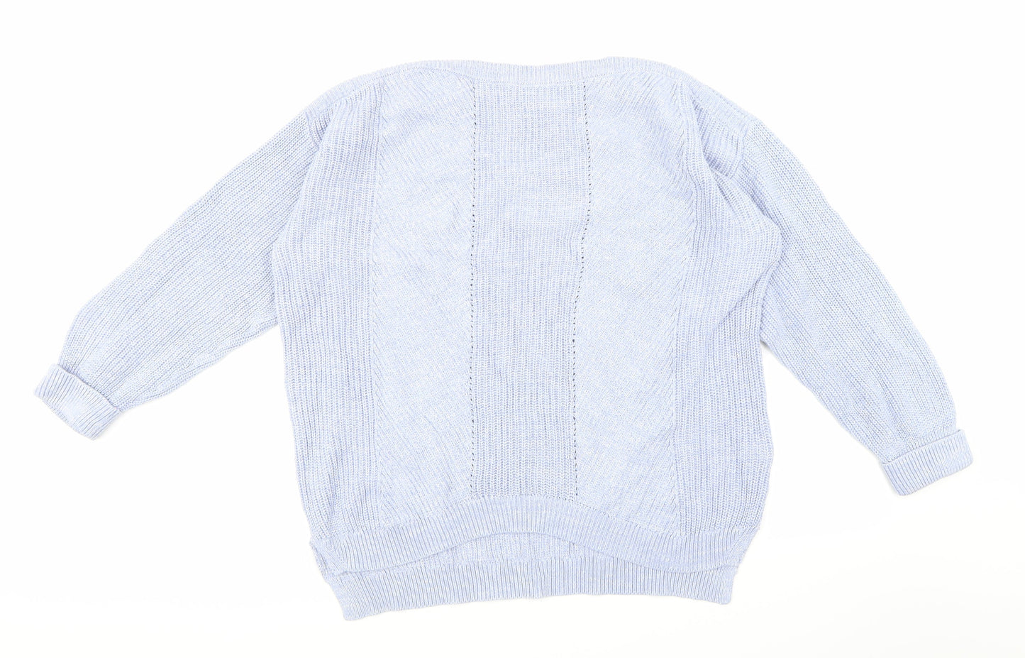 Marks and Spencer Womens Blue  Knit Pullover Jumper Size L