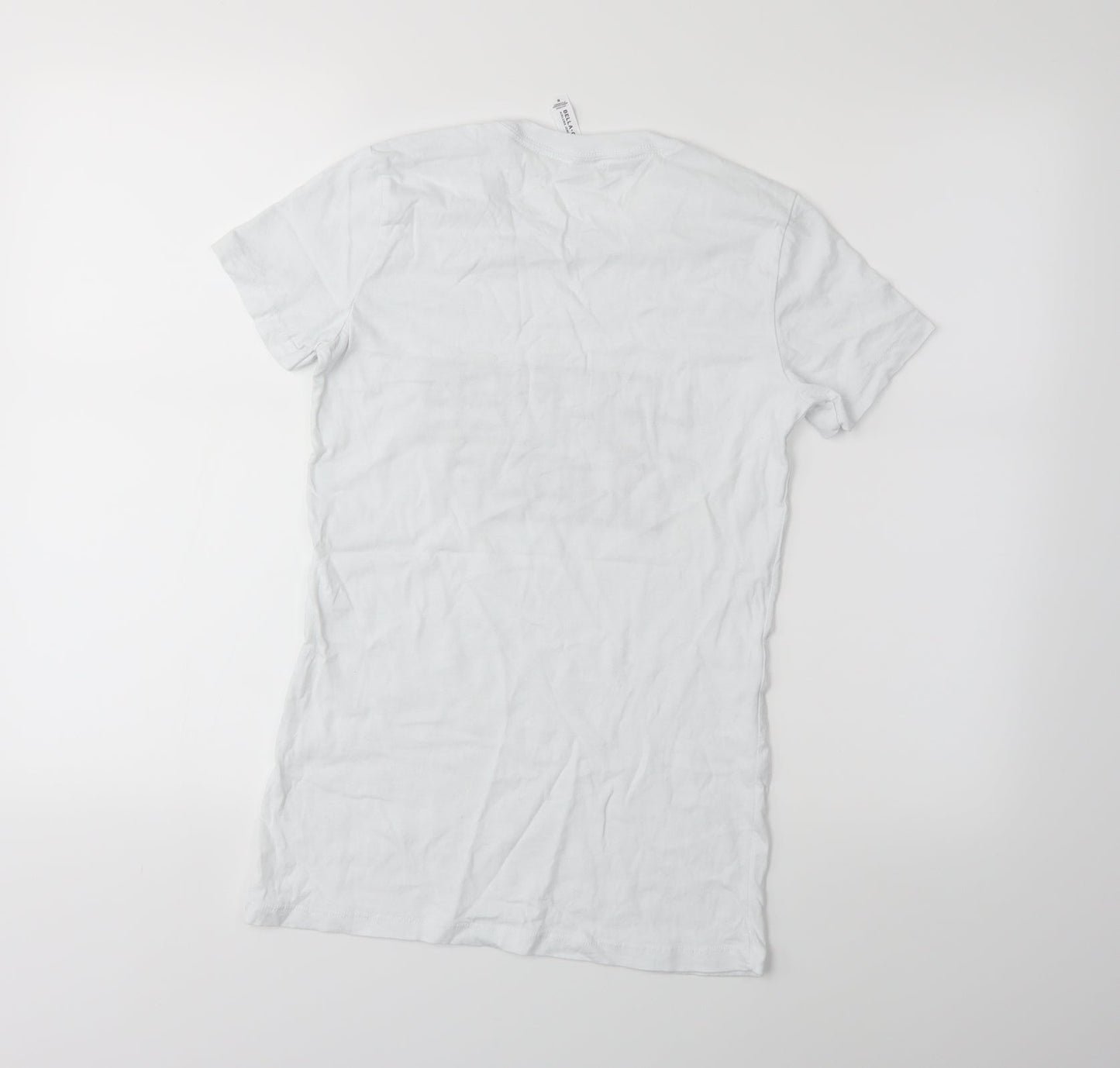 Bella + Canvas Womens White   Basic T-Shirt Size M  - YAHTZEE QUEEN