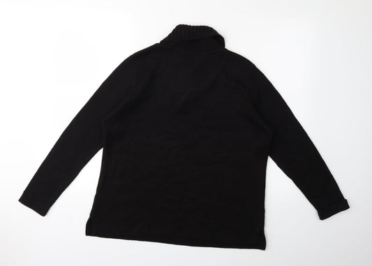 victoria - eve Womens Black  Knit Pullover Jumper Size M