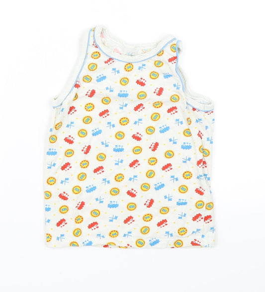 Mothercare Boys White   Basic Tank Size 4-5 Years