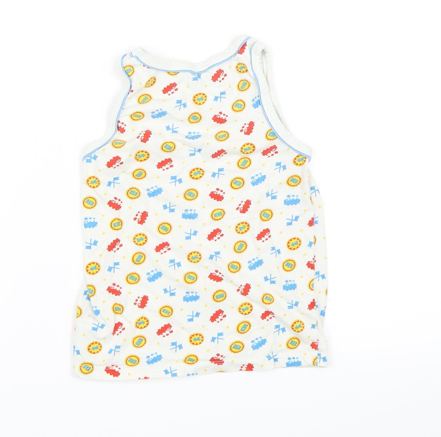 Mothercare Boys White   Basic Tank Size 4-5 Years