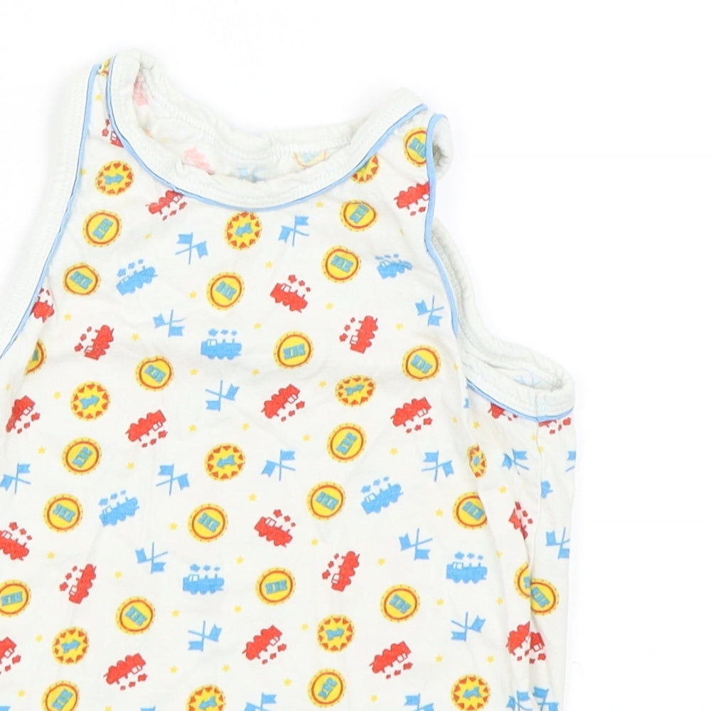 Mothercare Boys White   Basic Tank Size 4-5 Years
