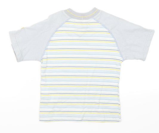 Berlingot Boys Grey Striped  Basic T-Shirt Size S