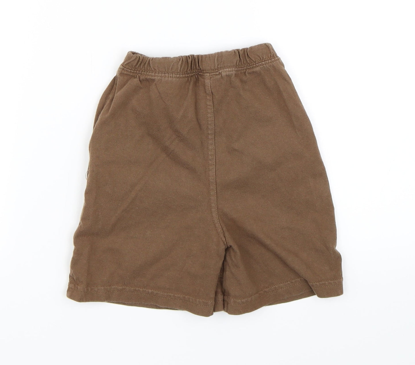 Mini Mode Boys Brown   Sweat Shorts Size 4-5 Years