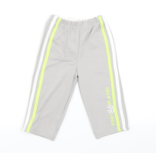 3 Foot Player Boys Grey   Sweatpants Trousers Size 2 Years