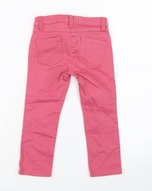Hannah Anderson Girls Pink  Denim Skinny Jeans Size S