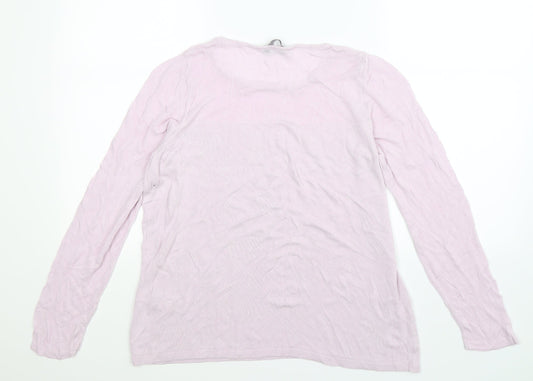 Marks and Spencer Womens Purple  Knit Pullover Jumper Size 16