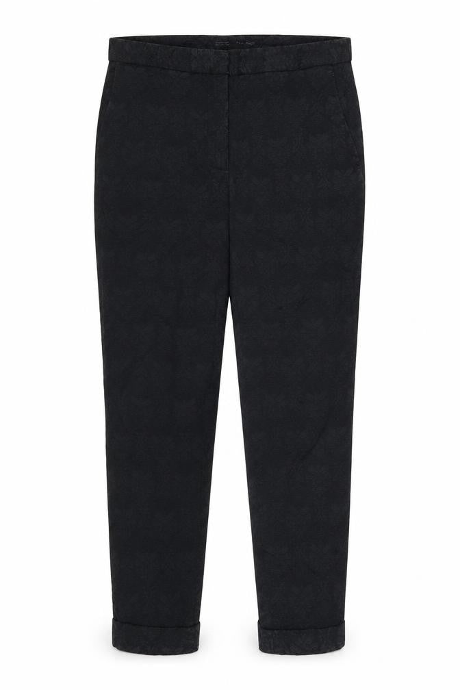 Zara Womens Black Floral  Trousers  Size L L26 in