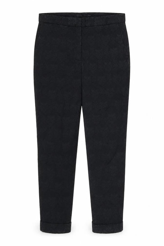 Zara Womens Black Floral  Trousers  Size L L26 in