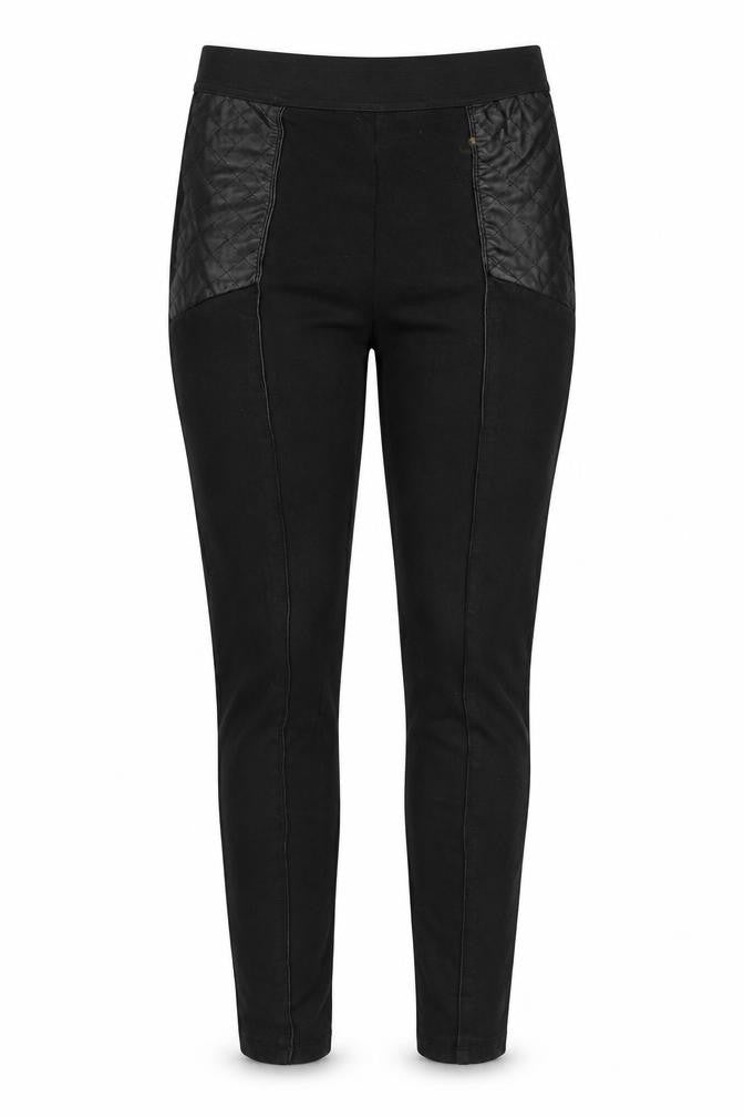 Front view of H&M women’s black jegging leggings, size XS, 26-inch leg