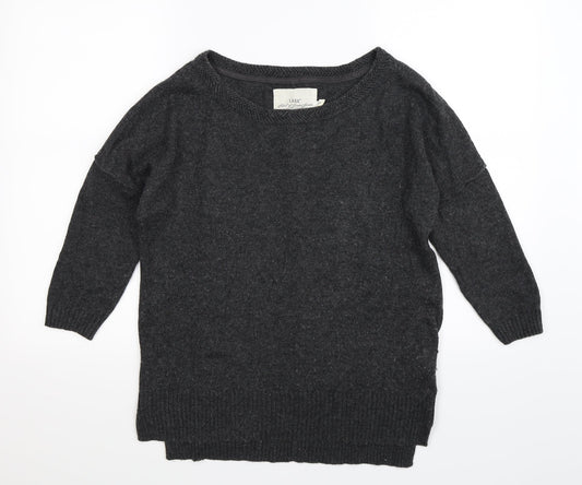 H&M Womens Grey  Knit Pullover Jumper Size XS