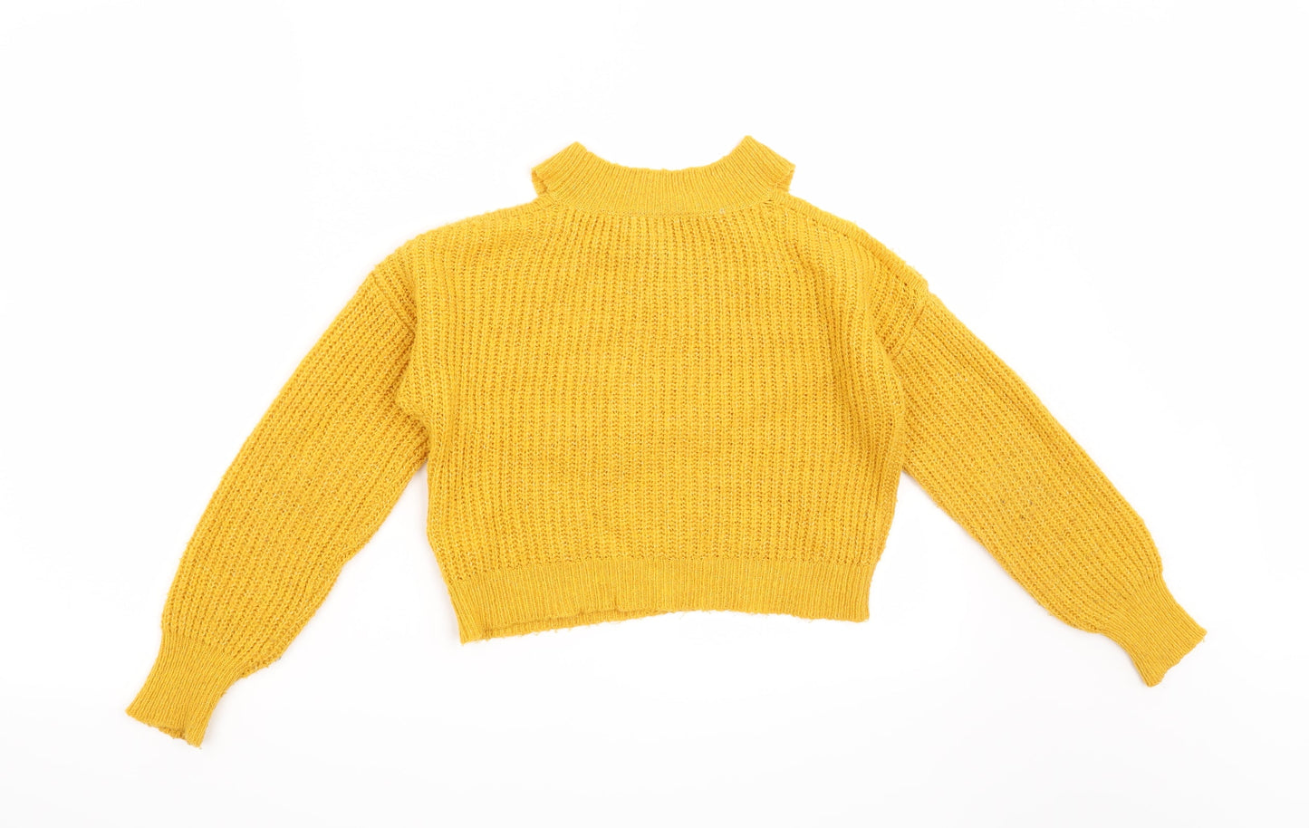 New Look Girls Yellow   Pullover Jumper Size 9 Years