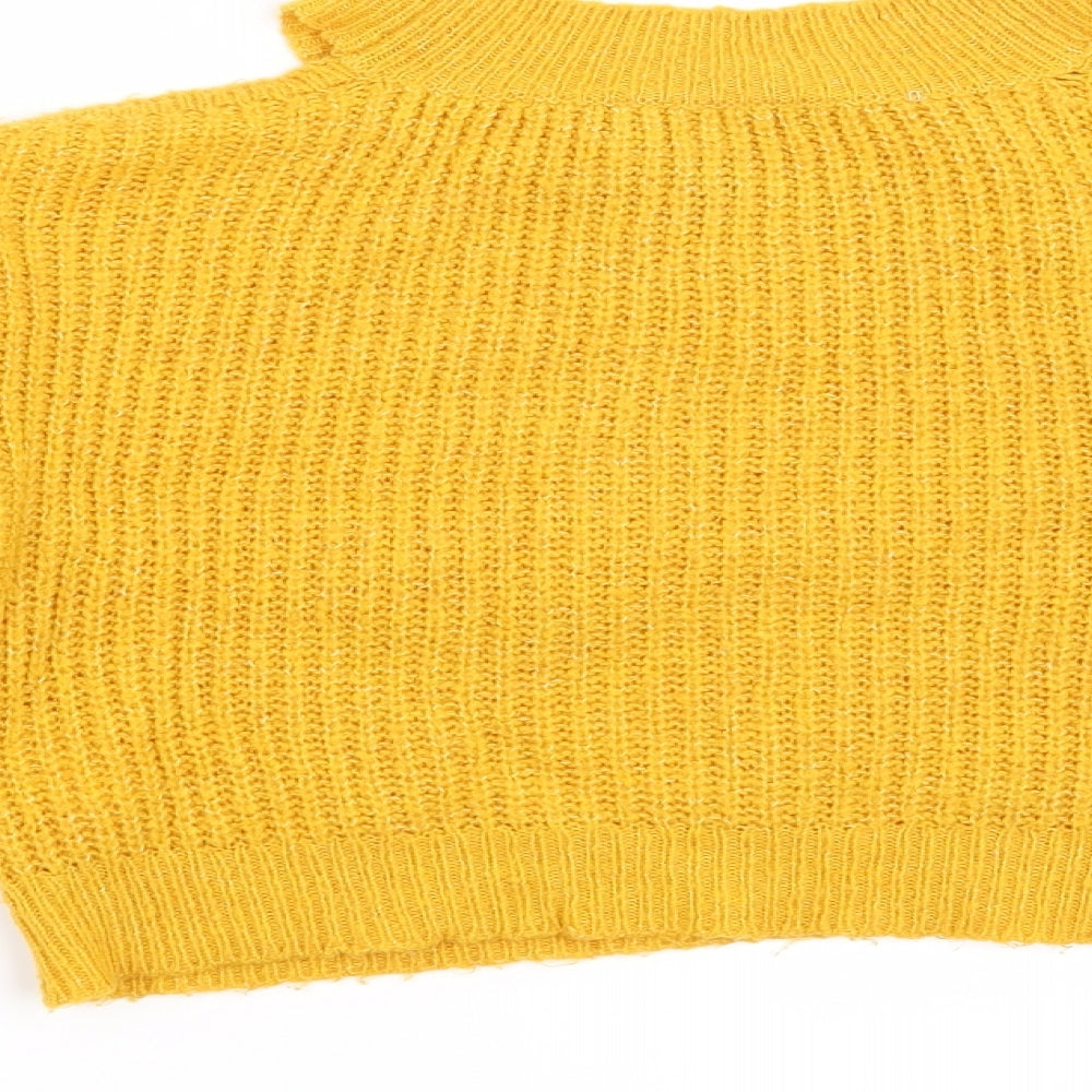 New Look Girls Yellow   Pullover Jumper Size 9 Years