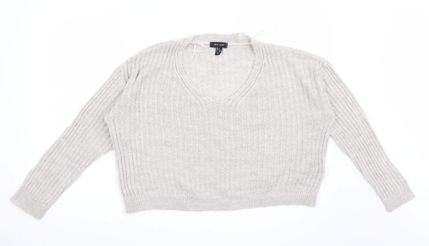 New Look Womens Grey   Pullover Jumper Size S