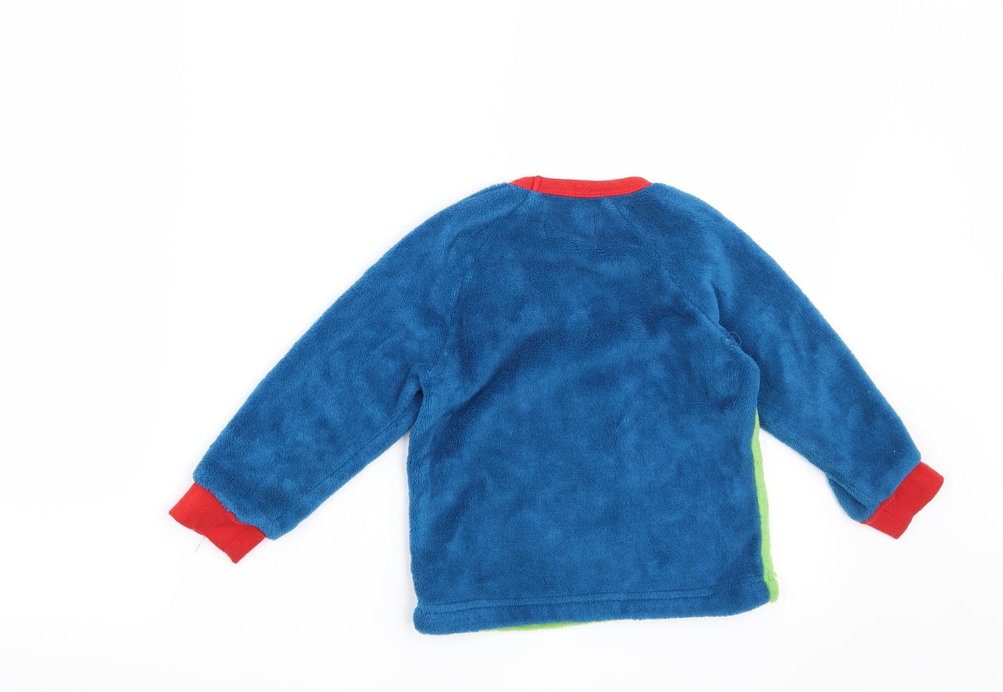 Preworn Boys Blue Solid   Pyjama Top Size 3-4 Years  - Monster