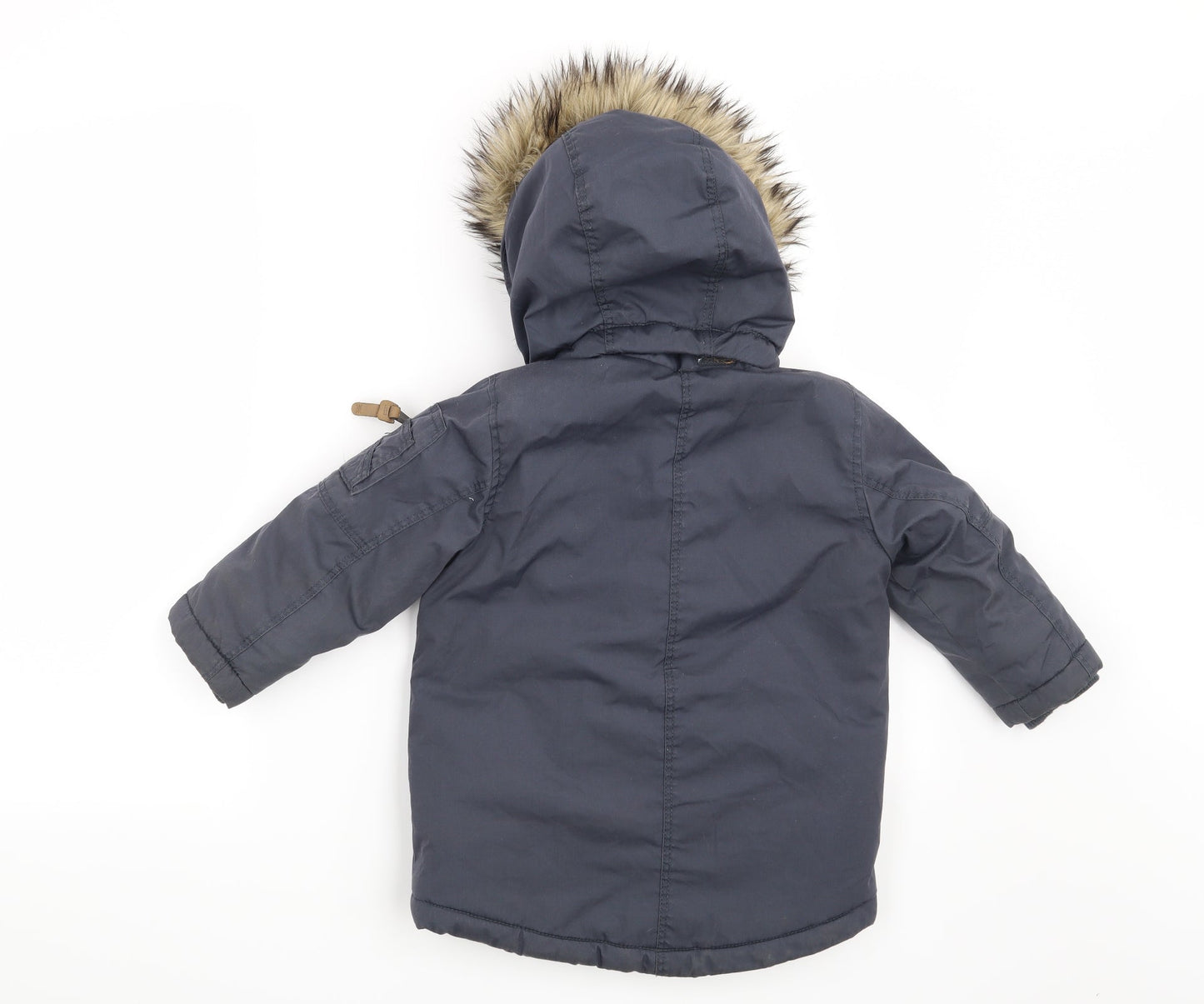 H&M Boys Blue   Overcoat Coat