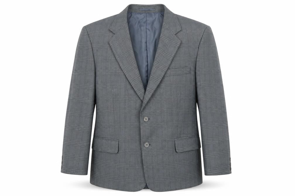 Front view of Classics men’s green check jacket suit jacket, size 42