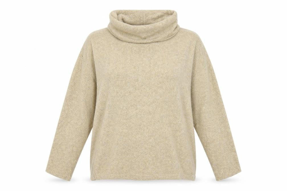 Front view of Vacknox women’s yellow knit jumper, size S