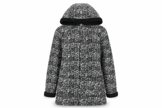 Preworn Womens Green Check Fleece Full Zip Hoodie Size S