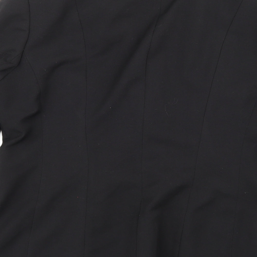BHS Womens Black  Rayon Jacket Suit Jacket Size 12