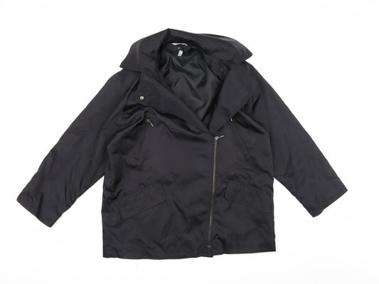 Preworn Womens Black   Overcoat Coat Size 10