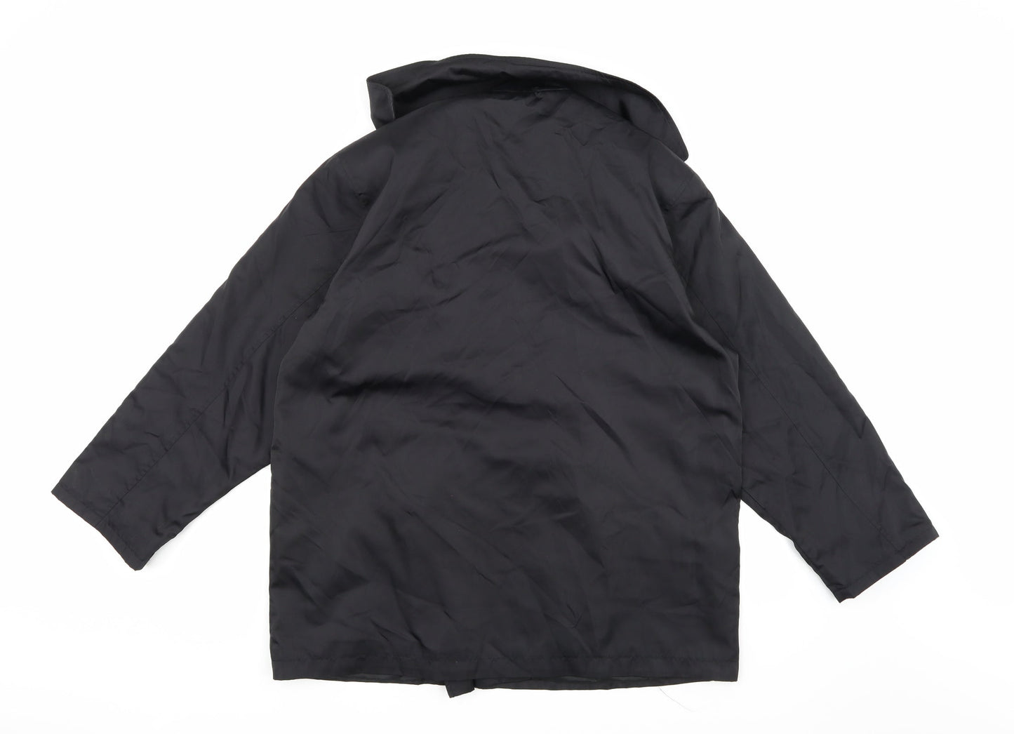 Preworn Womens Black   Overcoat Coat Size 10