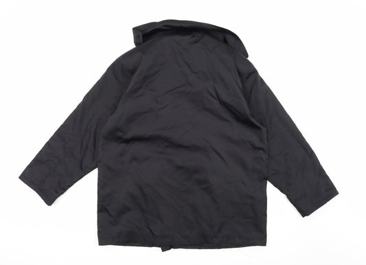Preworn Womens Black   Overcoat Coat Size 10