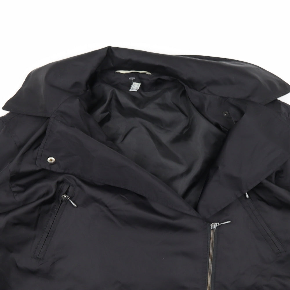 Preworn Womens Black   Overcoat Coat Size 10