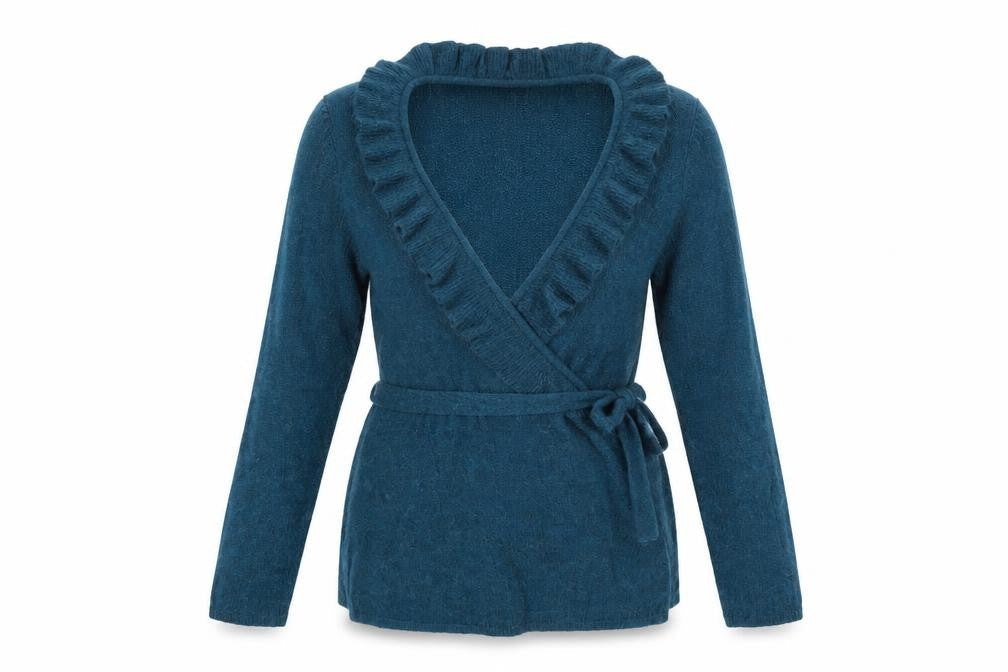 Front view of B-Soul women’s green jumper, size L